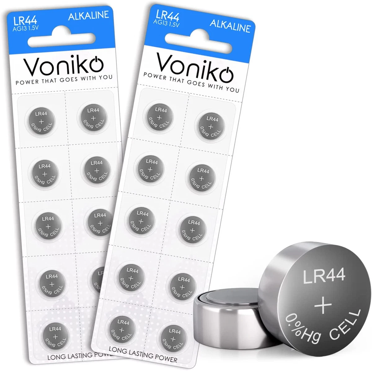 Energizer LR44 1.5V Button Cell Battery x 8 Batteries (Replaces LR44