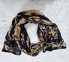 ADRIENNE VITTADINI Designer Animal Print Silk Scarf