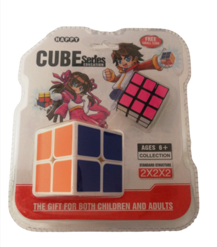 *Zs- Set di 2 Cubi Magici Cubo di Rubik  2x2 Mini Cubo 3x3 Rompicapo Puzzle - Foto 1 di 2