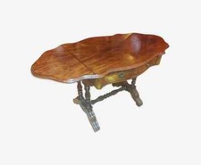 Table d'appoint à volets Philipparde en acajou de Cuba vers 1850