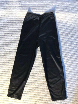 Black Lycra Adult Capri Jazz Pants | eBay