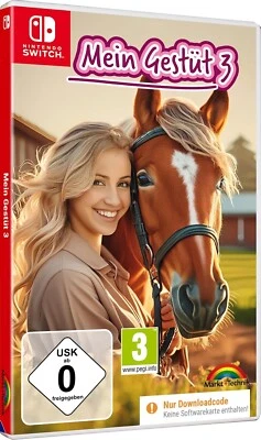 MARKT UND TECHNIK Mein Gestüt 3 - Pferde, Turniere, Abenteuer - Nintendo Switch - Code in a Box