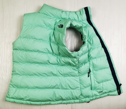 HOT Women THE NORTH FACE NUPTSE 700 SPORTS QUILT DOWN PUFFER MINT VEST Jacket XS - Picture 5 of 17