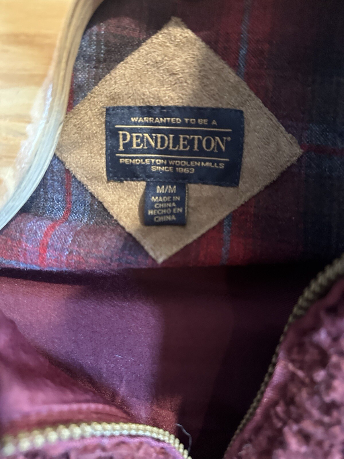 Pendleton Women’s Flannel Lined Full Zip Wool Pol… - image 4