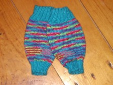 Rainbow Handknit Baby Legwarmers