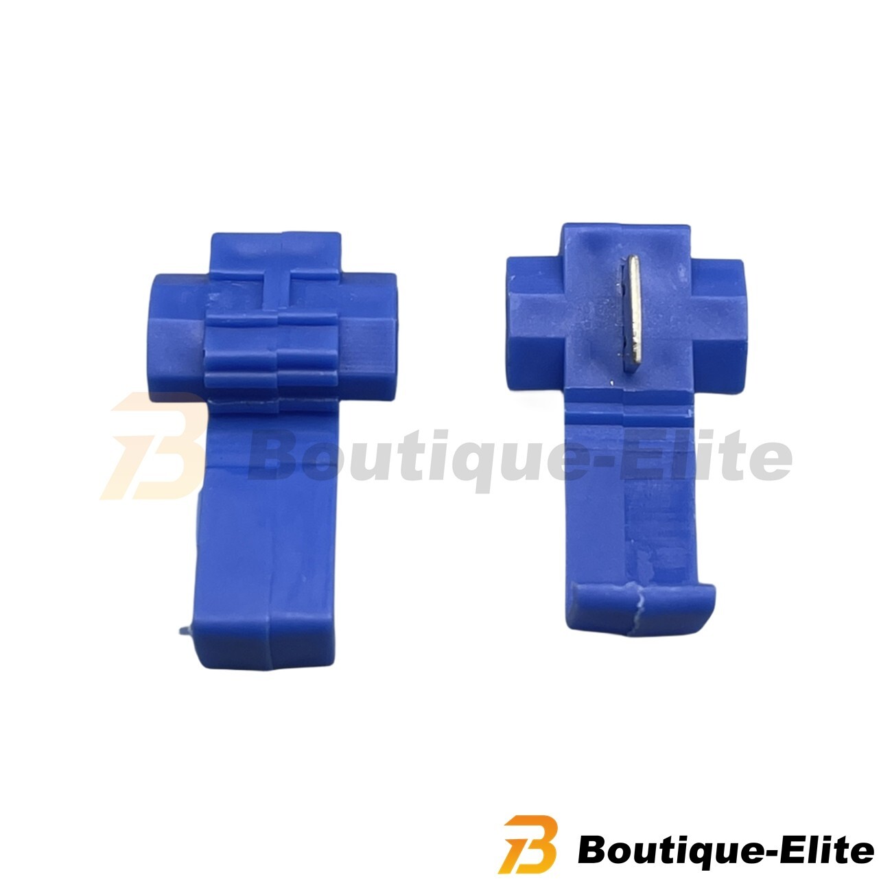 100-PCS Blue Electrical Cable Connectors Quick Splice Lock Wire Terminals Crimp