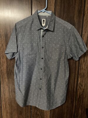Men s Howe No 65 Creative Workforce Medium Blue Snap Up Shirt Preowned