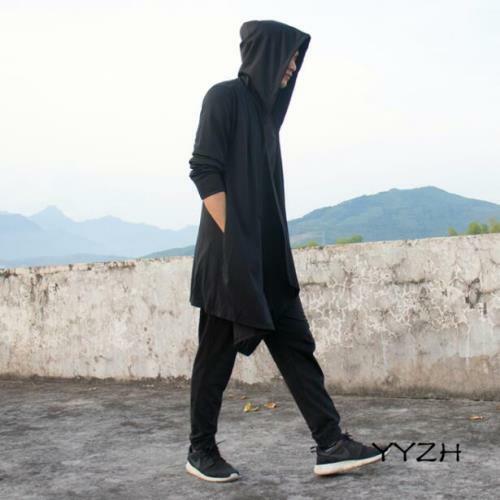 Autumn Mens England Midi Pattern Over Knee Windcoat Sorcerer Cape Loose Fit 2020 - Picture 7 of 9