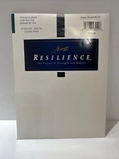 Hanes Resilience Pantyhose Control Top Enhanced Toe Size EF Classic Navy