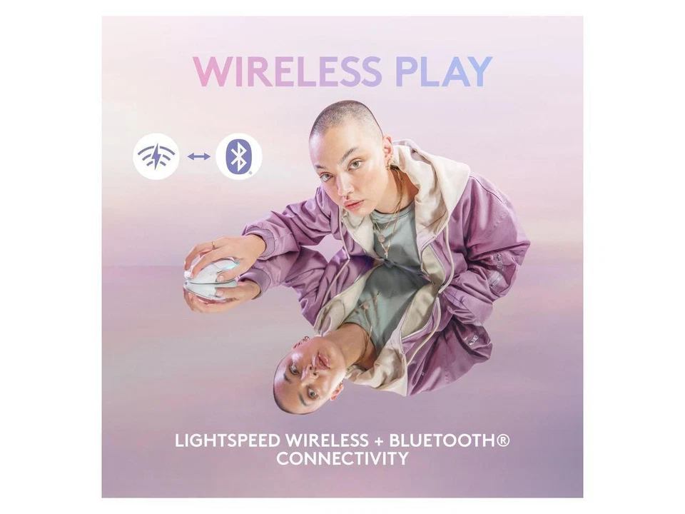 Logitech G705 Wireless Gaming Mouse, Customizable LIGHTSYNC RGB Lighting, Lights - Image 2 of 4