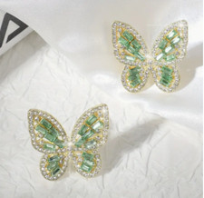 Butterfly earrings fashion jewelry NEW Free Shipping 1 Inch