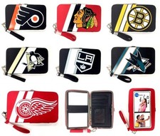 Licensed Cell Phone Smart Phone Case Wristlet Wallet - New - Choose Your Team