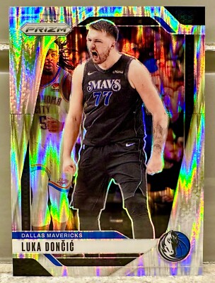 JERSEY NUMBER MATCH! 2024-25 Prizm Skewed Prizm Luka Doncic 77/249! LAKERS!