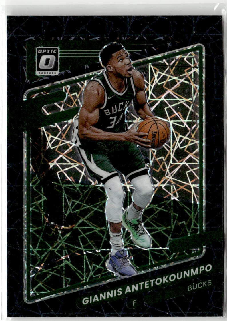 2021-22 Donruss Optic #31 Giannis Antetokounmpo Black Velocity #/39