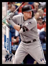 2020 Topps #658 Chad Wallach Miami Marlins RC