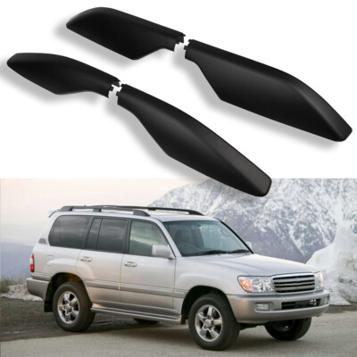 For Toyota Land Cruiser 2003-2008 2009 Roof Rack Black Rail End Shell Replace