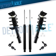 Front Struts Spring Rear Shock Absorbers Sway Bars Kit for 2012 2013 Ford Focus