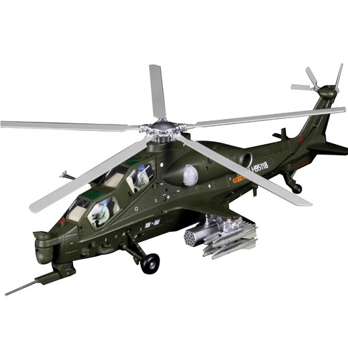 1/48 Diecast Alloy Chinese Z10 Attack Helicopter Finished Model Souvenir Display