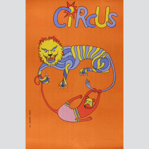 Oryginalny plakat Cyrk. Designer Cornel Drzewinski 1977 - Zdjęcie 1 z 1