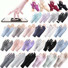 Summer Women Anti-UV Sunscreen Gloves Stretch Driving Riding Protection Gloves  