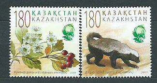 Kazakhstan - Correo Yvert 565/6 ** Mnh Fauna y Flora - Imagen 1 de 1