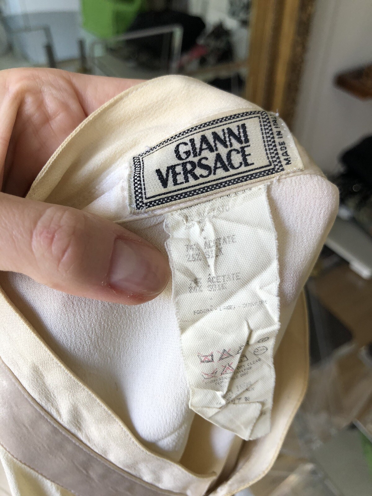 Gianni Versace button down blouse with Medusa but… - image 6