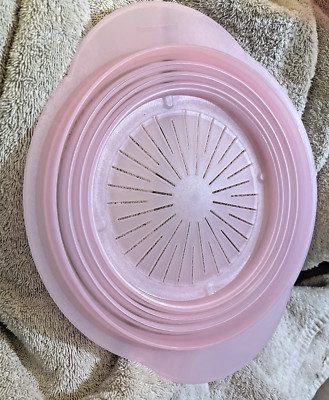 New Tupperware FlatOut Flat Out Colander Pink