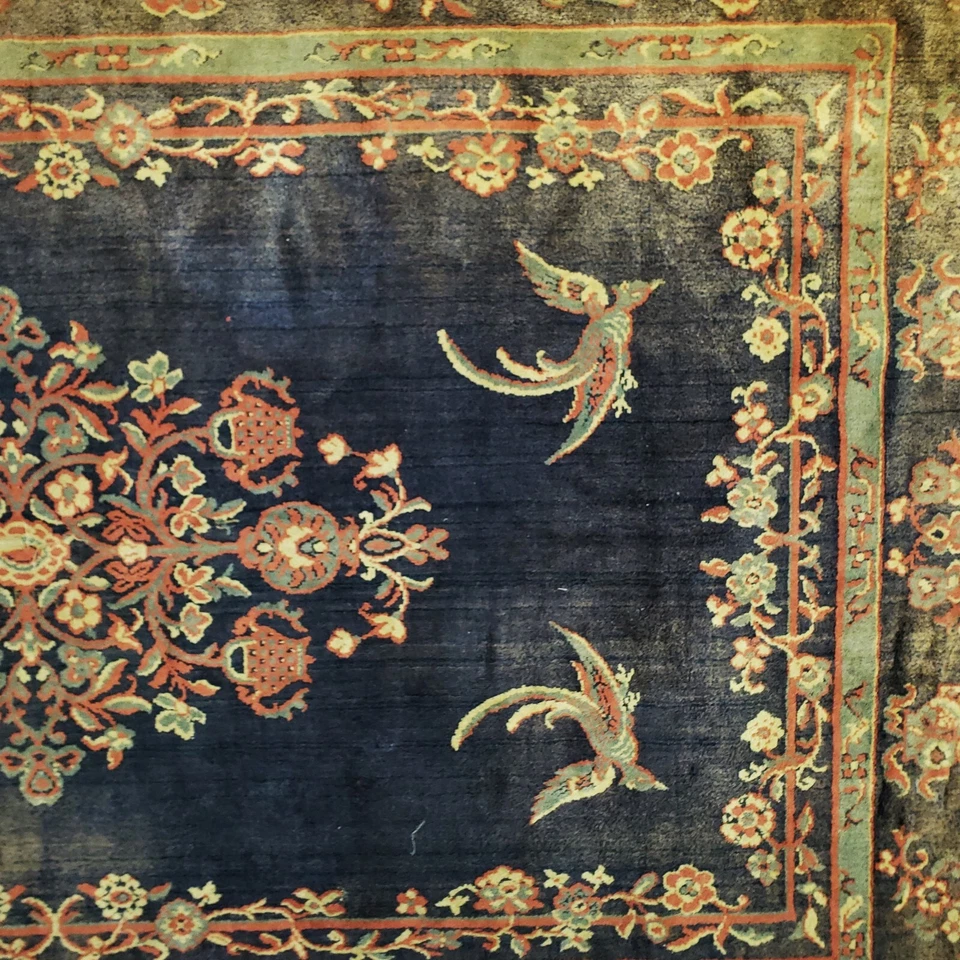 Lana anudada a mano tribal caucásica vintage 4 cuadrantes PHOENIX BIRD 6'5" X 4'3" Foto 2 de 4