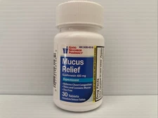 Mucus Relief Guaifenesin Expectorant Good Neighbor Pharmacy 30 Tablets Exp 02/26