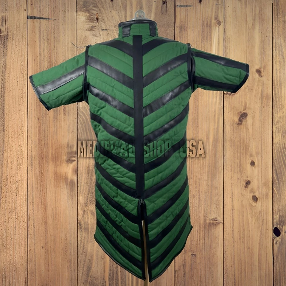 Disfraz de Cosplay Medieval Grueso Acolchado Gambesón SCA Armadura y Buhurt Foto 3 de 4