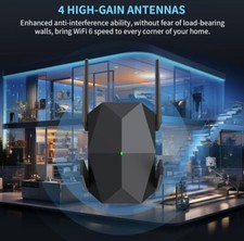 2024 New AX3000 Wifi 6 Range Extender, Wifi Extender Signal Booster with Giga