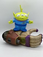 Disney Parks Buzz Lightyear Drink Holder Green Alien Sipper Cup With Straw