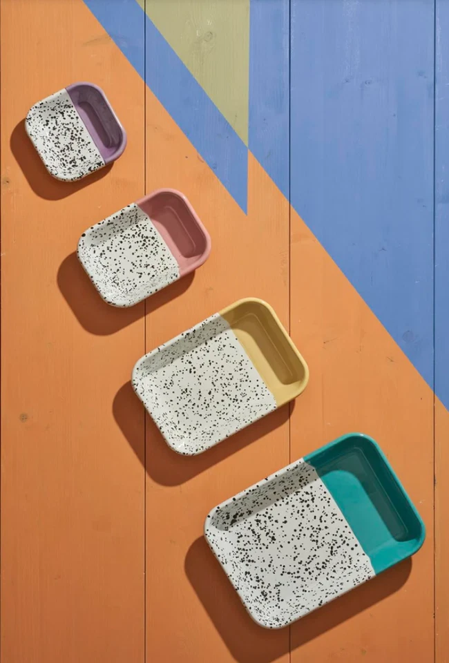 KAPKA Mind-Pop Enamel Square Meze Plate 11cm - Image 3 of 3