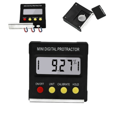 Digital LCD Protractor Gauge Level Box Angle Finder Inclinometer Magnet Meter US