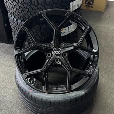 19" Audi 2023 RS7 Style Gloss Black alloy wheels & 255/35/19 tyres A4 B8/B9