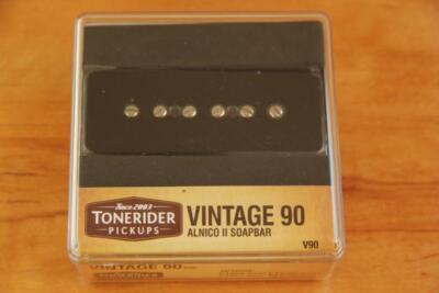 TONERIDER VINTAGE V90 NECK PU BLACK P90 SOAPBAR V90N