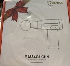 Cotsoco Massage Gun Deep Tissue, 6 Speeds, 4 Heads for Muscle Relief NEW
