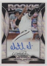 2019 Panini Prizm Rookie Blue Wave 49/60 Abiatal Avelino #RA-AA Auto 0b0