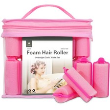 36-Pack Soft Foam Hair Rollers for 36 Count Pack of 1 , 2.8x0.98inch-Pink