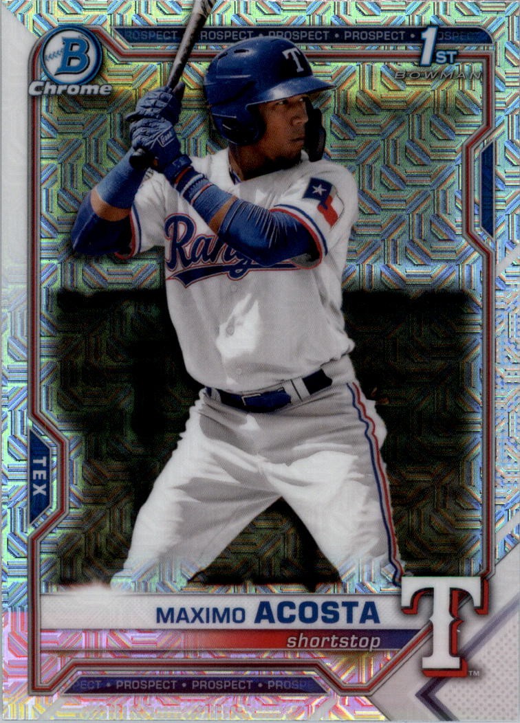 2021 Bowman Chrome Mega Box Prospects Refractors #BCP7 Maximo Acosta