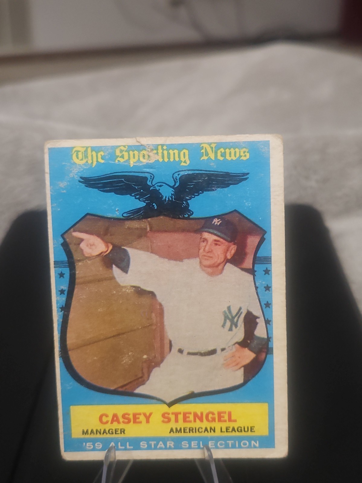 1959 Topps All-Star Manager #552 Casey Stengel YANKEES LOW GRADE 