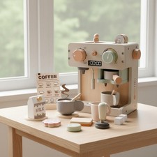 Toy Coffee Machine Accessories Included Pretend Espresso Creator Safe and
