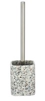 Wenko Terrazzo Wc-Garnitur BüRstenhalter Polyresin Weiß Beige Grau