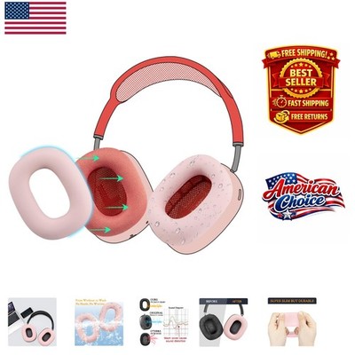 Sweat-Proof Silicone Ear Covers for AirPods Max - Comfort & Durability in Pink