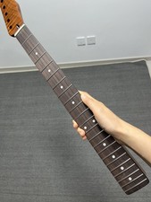 Stainless steel Rosewood 22Fret Satin Roasting flame maple electric guitar neck
