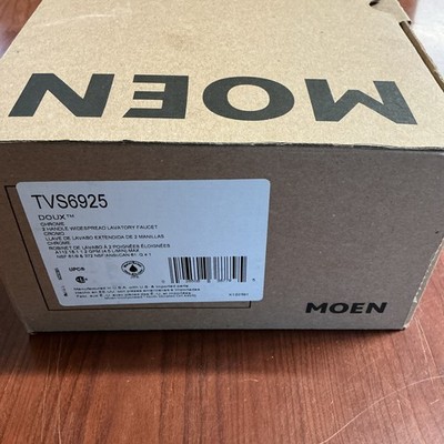 NEW Moen TVS6925 Doux 1.2 GPM Widespread Bathroom Faucet w/Valve Chrome B44