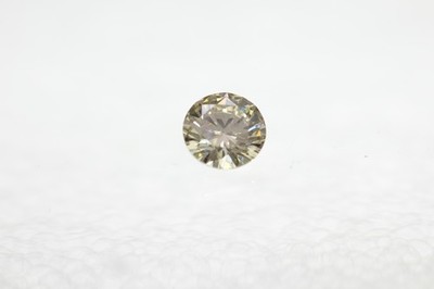 0.06 Carat Yellow Brown VVS1 Round Brilliant Natural MINED Loose Diamond 2.57mm