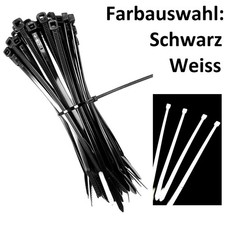 Kabelbinder SCHWARZ & WEISS Brandschutzklassifiziert  ☞ 1 BIS 2000 Stück