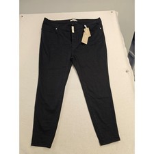 Jeans ajustados de tiro alto Madewell 9" negros J6550 talla 36P nuevos con etiquetas