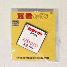 SDCC 2026 Comic Con Exclusive KB Toys 3 for 10 Sticker Sign 1.5 in Enamel Pin